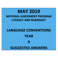2019 ACARA NAPLAN Language Answers Year 9